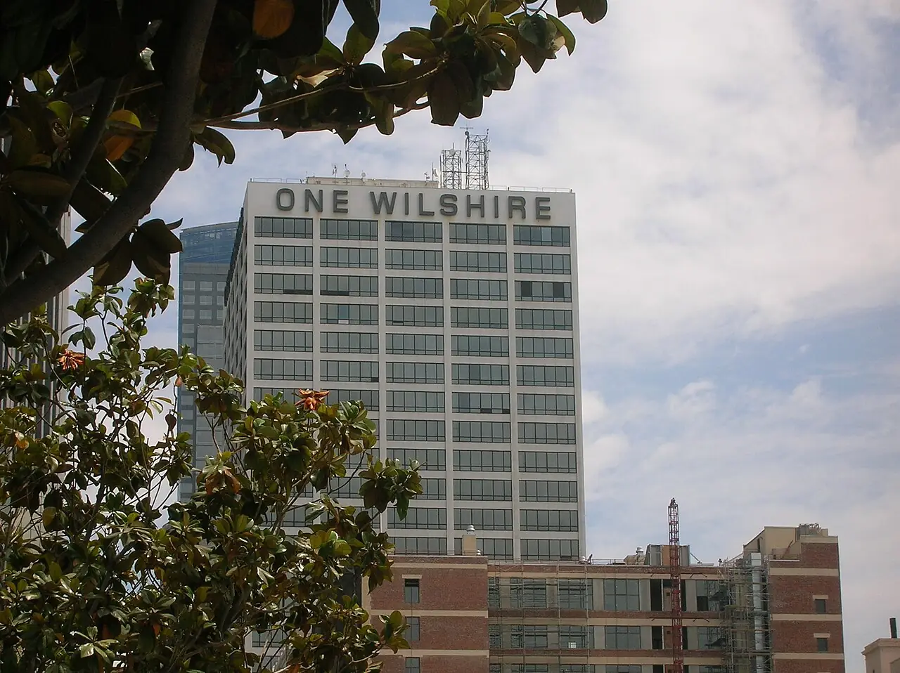 The One Wilshire office tower in downtown Los Angeles