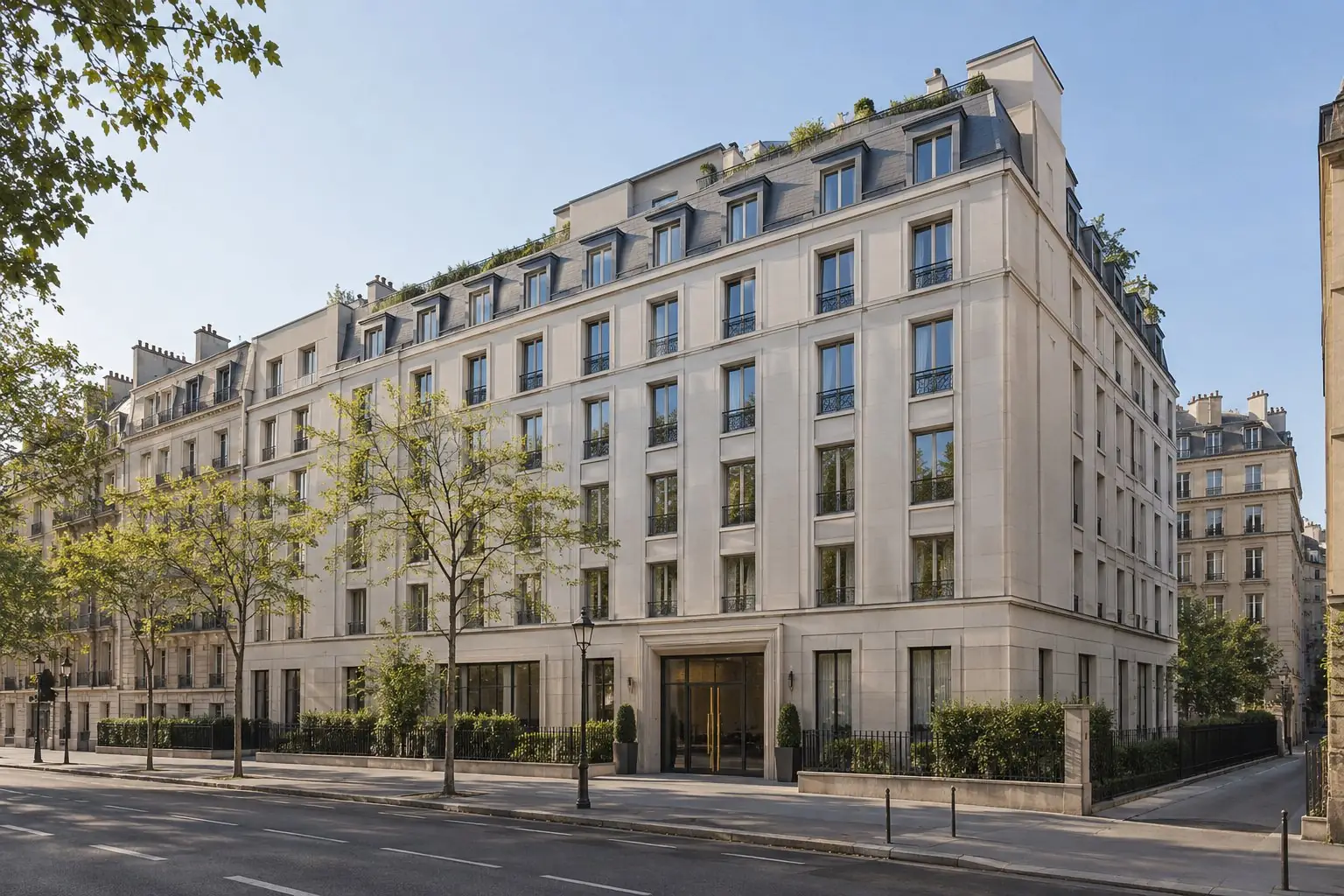 Architectural illustration of a data centre in Paris